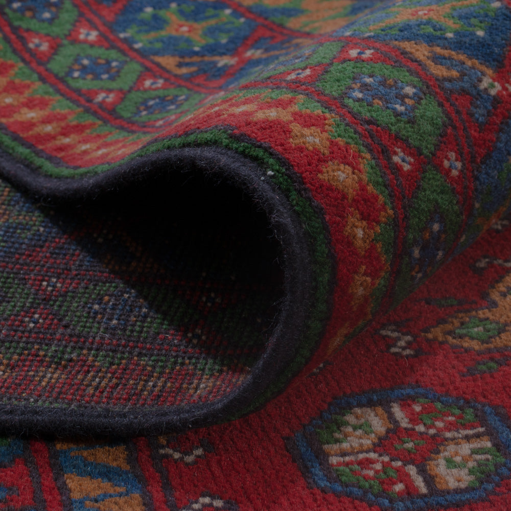 Afghan Teppich - Filpa - 348 x 248 cm - dunkelrot