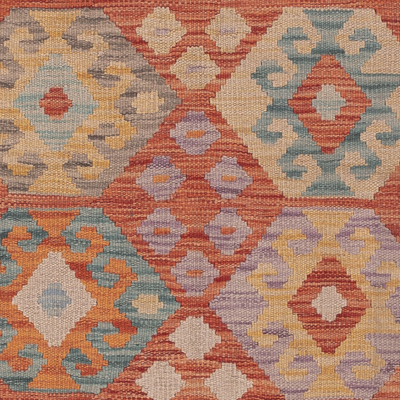 Kelim Teppich - Splash - 195 x 149 cm - mehrfarbig