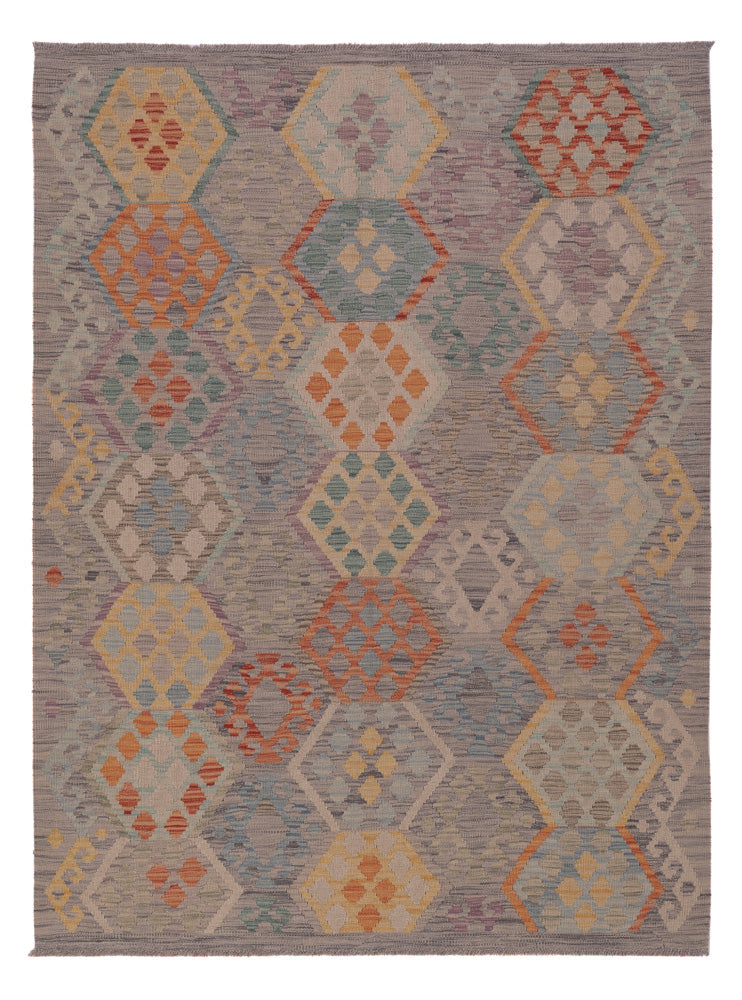 Kelim Teppich - Splash - 200 x 153 cm - mehrfarbig