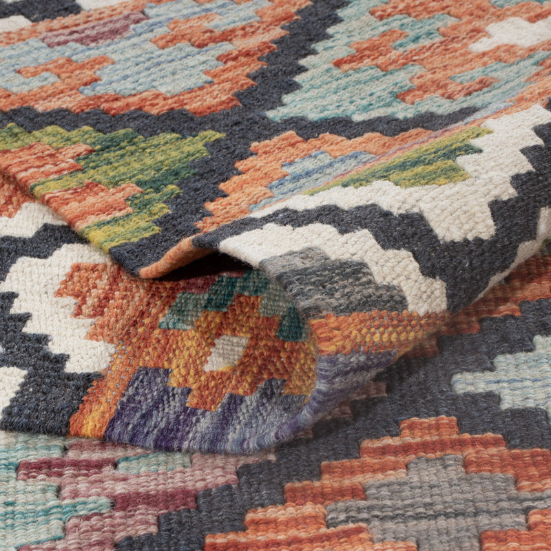Kelim Teppich - Splash - 244 x 185 cm - mehrfarbig