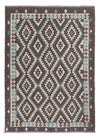 Kilim Maimana Tapis 176x243cm - Tapis en laine - Rectangle / Gris foncé / 176 x 243 cm Rectangle