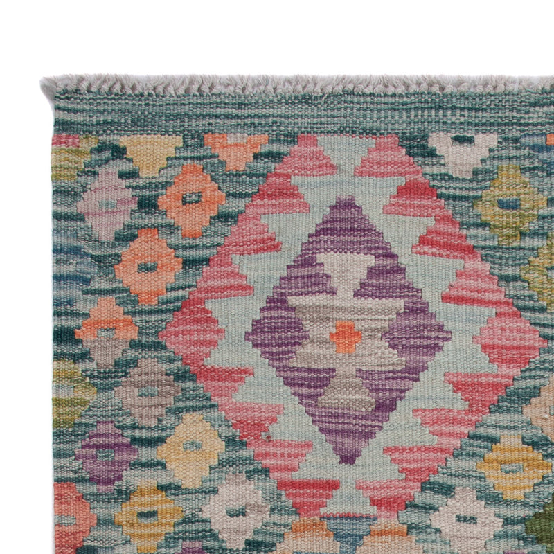 Tapis Kelim - Splash - 128 x 84 cm - multicolore