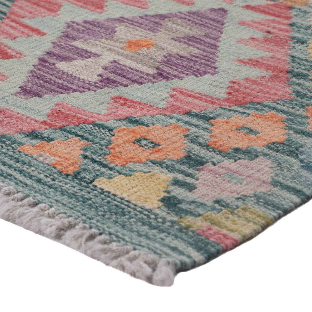 Tapis Kelim - Splash - 128 x 84 cm - multicolore