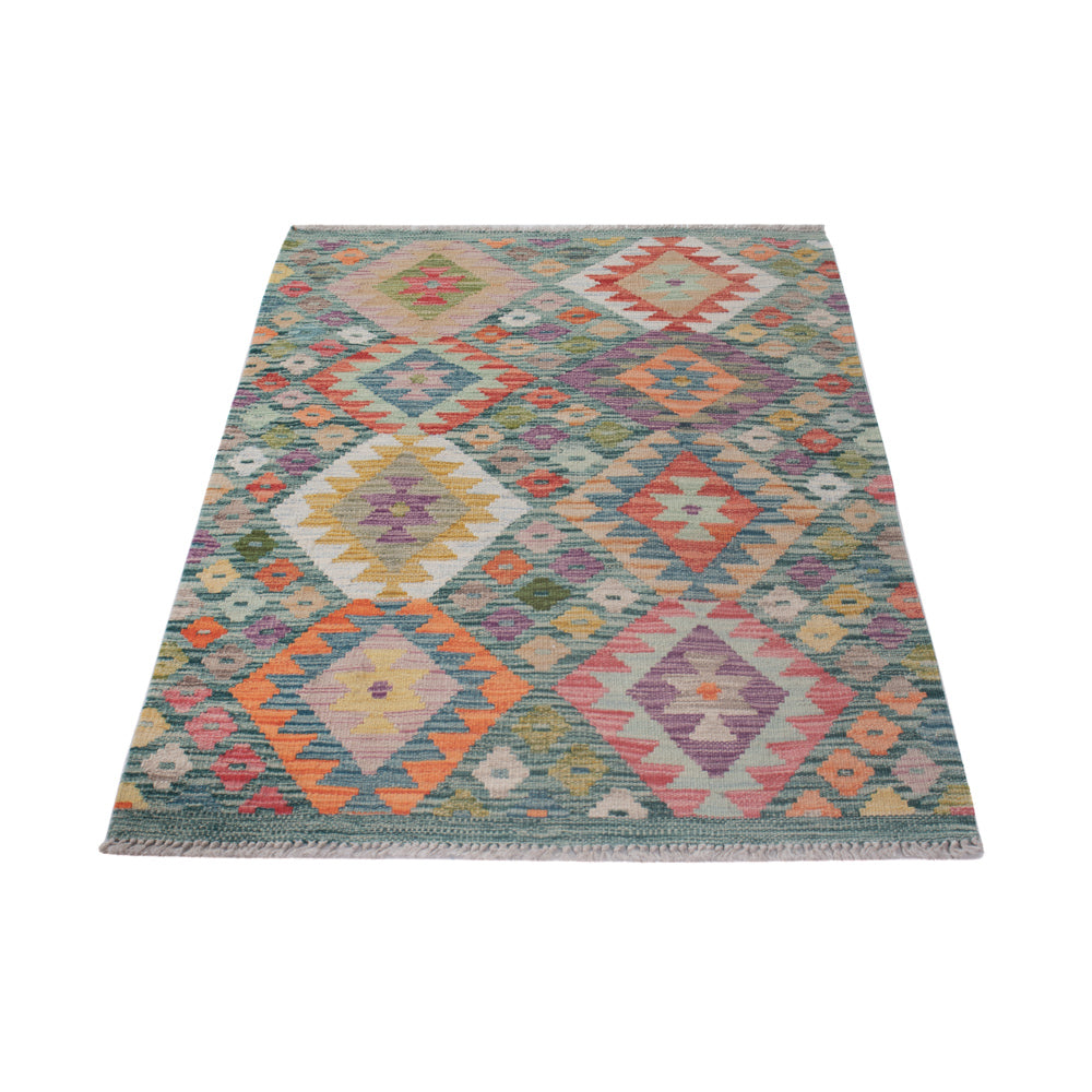 Tapis Kelim - Splash - 128 x 84 cm - multicolore