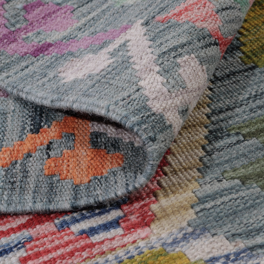 Kelim Teppich - Splash - 124 x 81 cm - mehrfarbig