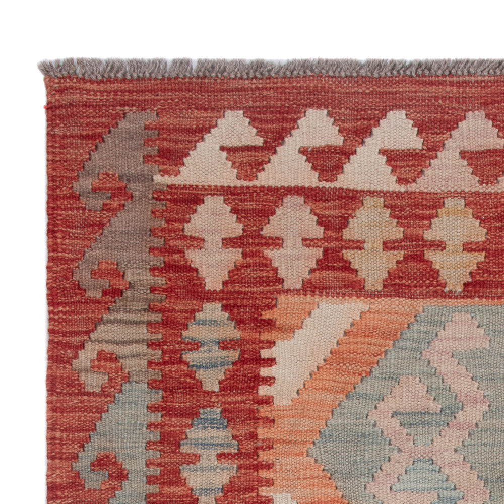 Tapis Kelim - Splash - 126 x 88 cm - multicolore