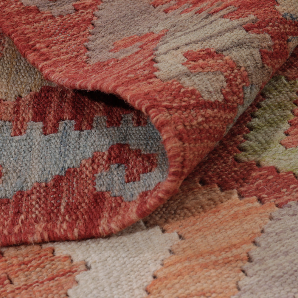 Tapis Kelim - Splash - 126 x 88 cm - multicolore