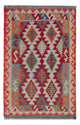 Kilim Maimana Tapis 81x120cm - Tapis en laine - multicolore