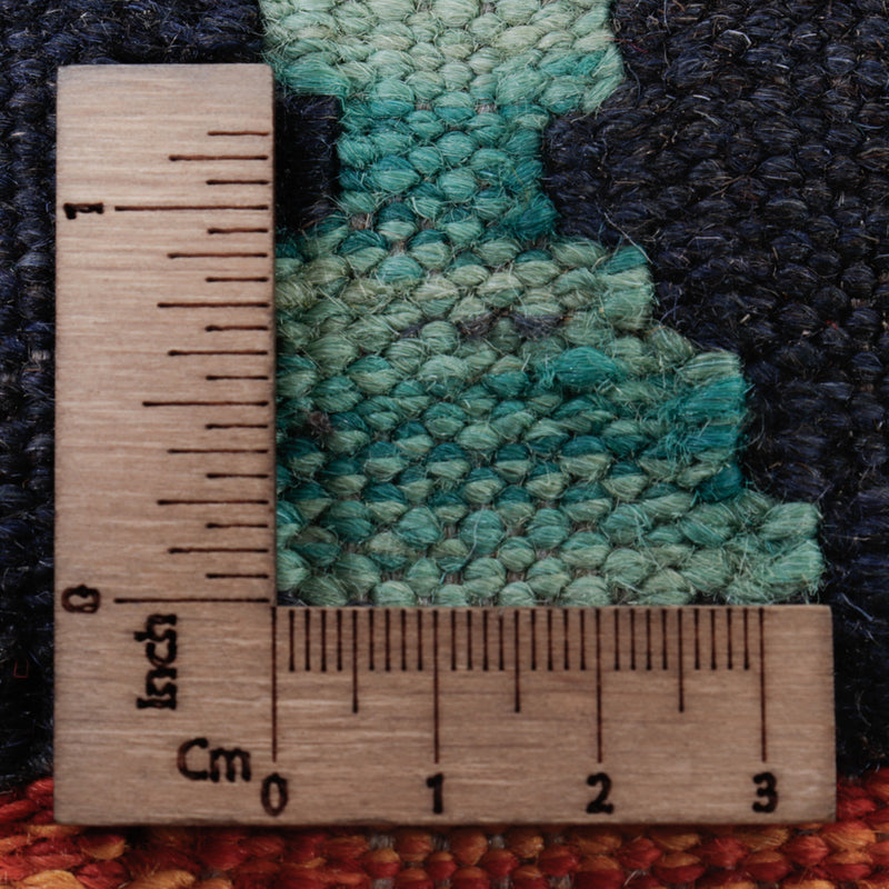 Tapis Kelim - Splash - 132 x 85 cm - multicolore