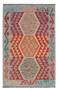 Tapis Kelim - Splash - 128 x 85 cm - multicolore