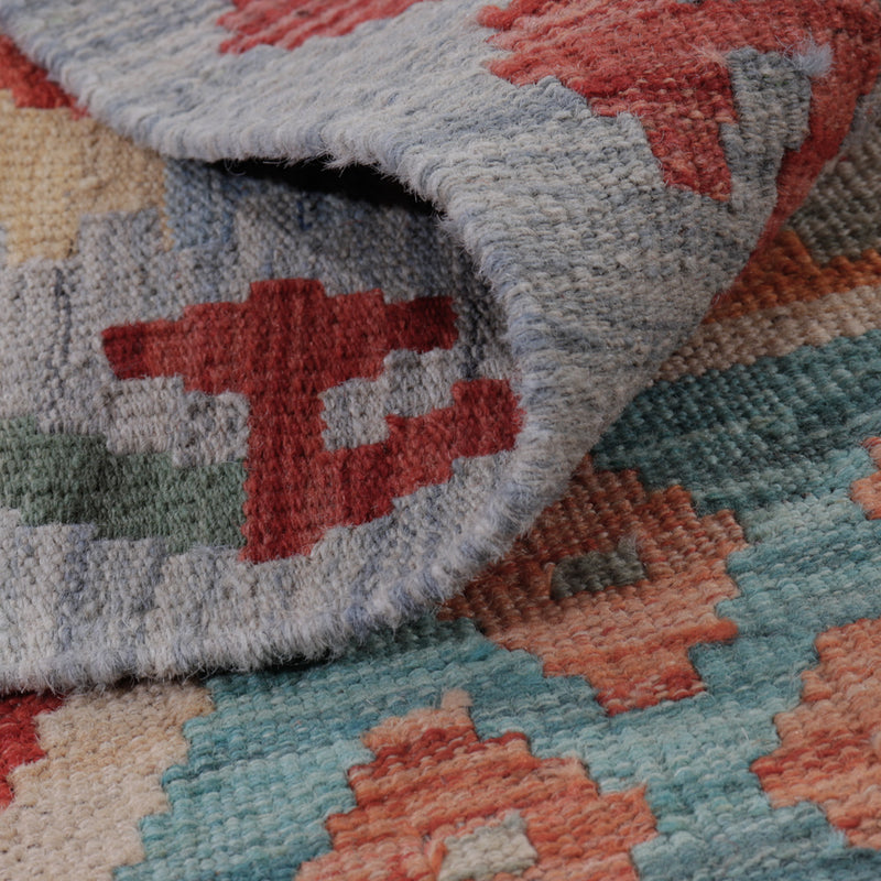 Tapis Kelim - Splash - 128 x 85 cm - multicolore