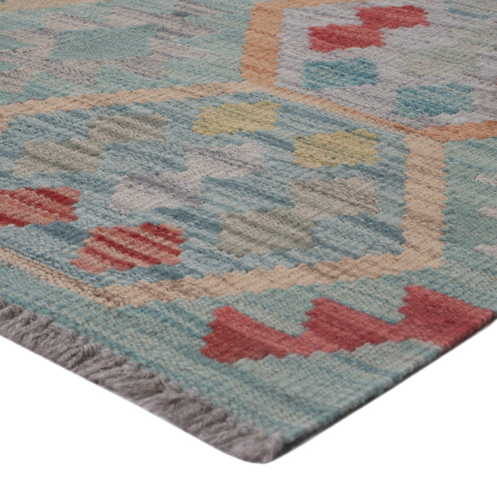 Tapis Kelim - Splash - 126 x 79 cm - multicolore