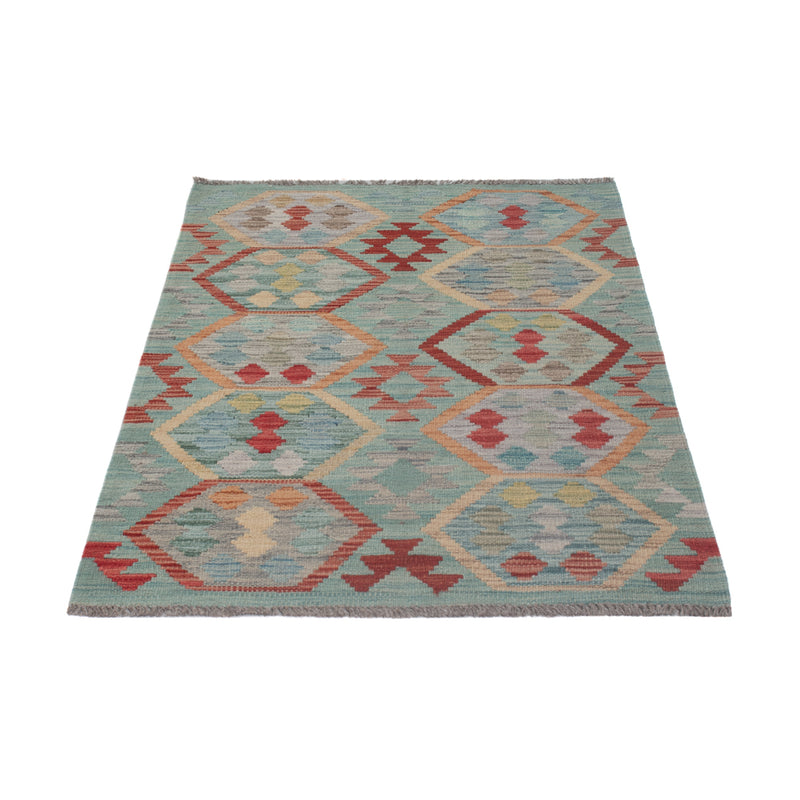 Tapis Kelim - Splash - 126 x 79 cm - multicolore