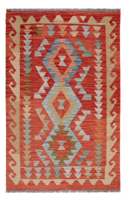 Tapis Kelim - Splash - 118 x 76 cm - multicolore