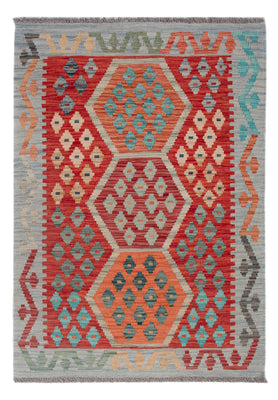 Tapis Kelim - Splash - 124 x 85 cm - multicolore