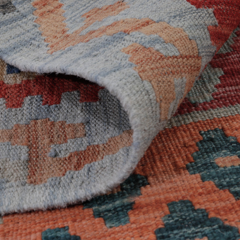 Tapis Kelim - Splash - 124 x 85 cm - multicolore