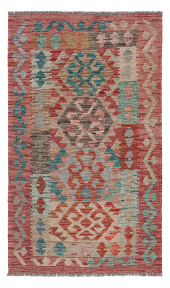 Kilim Maimana Tapis 76x125cm - Tapis en laine - multicolore