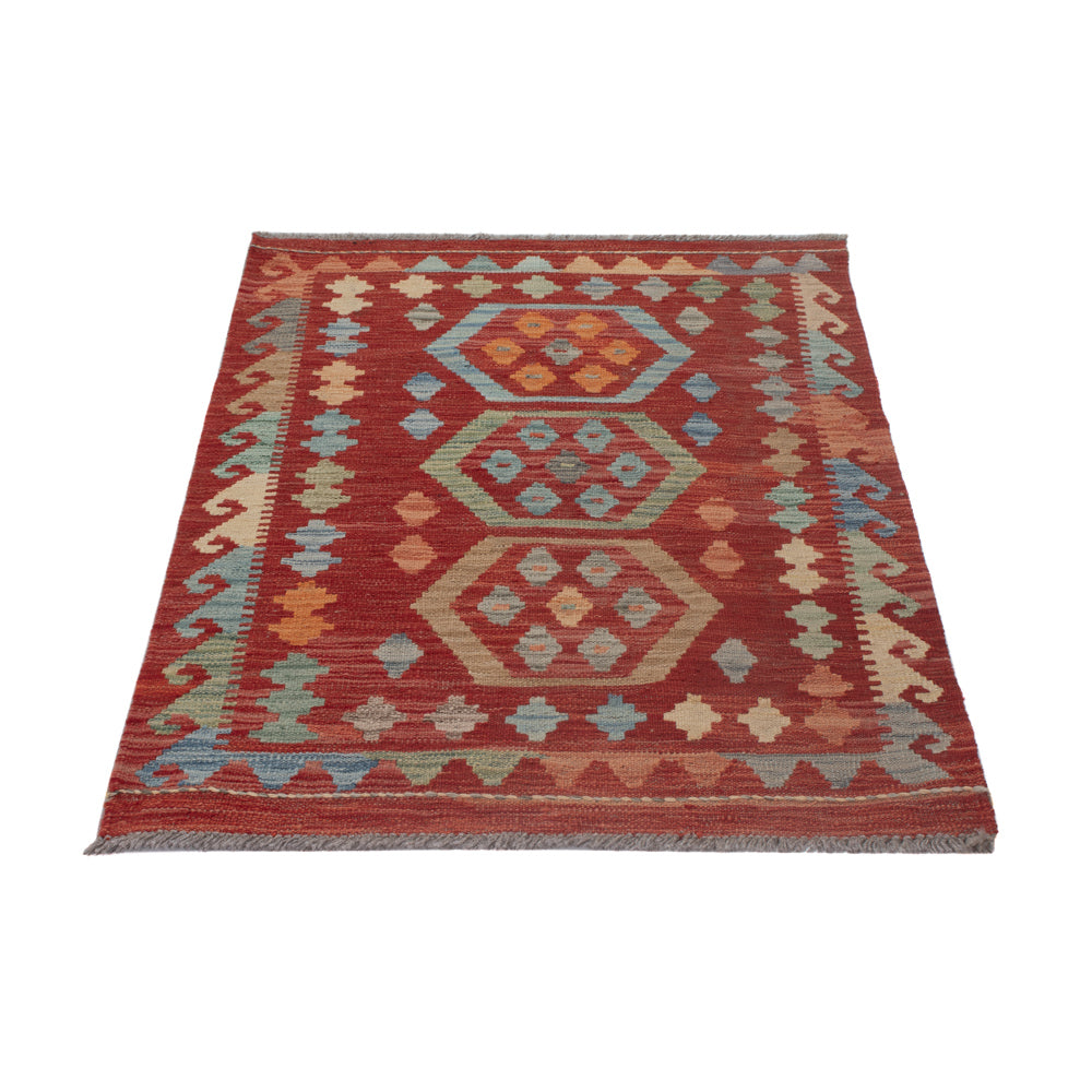 Tapis Kelim - Splash - 126 x 80 cm - multicolore