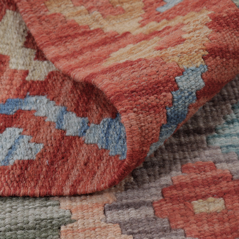 Tapis Kelim - Splash - 121 x 79 cm - multicolore