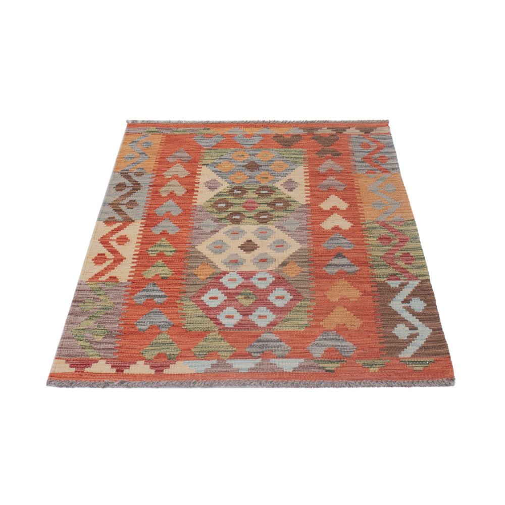 Tapis Kelim - Splash - 125 x 80 cm - multicolore