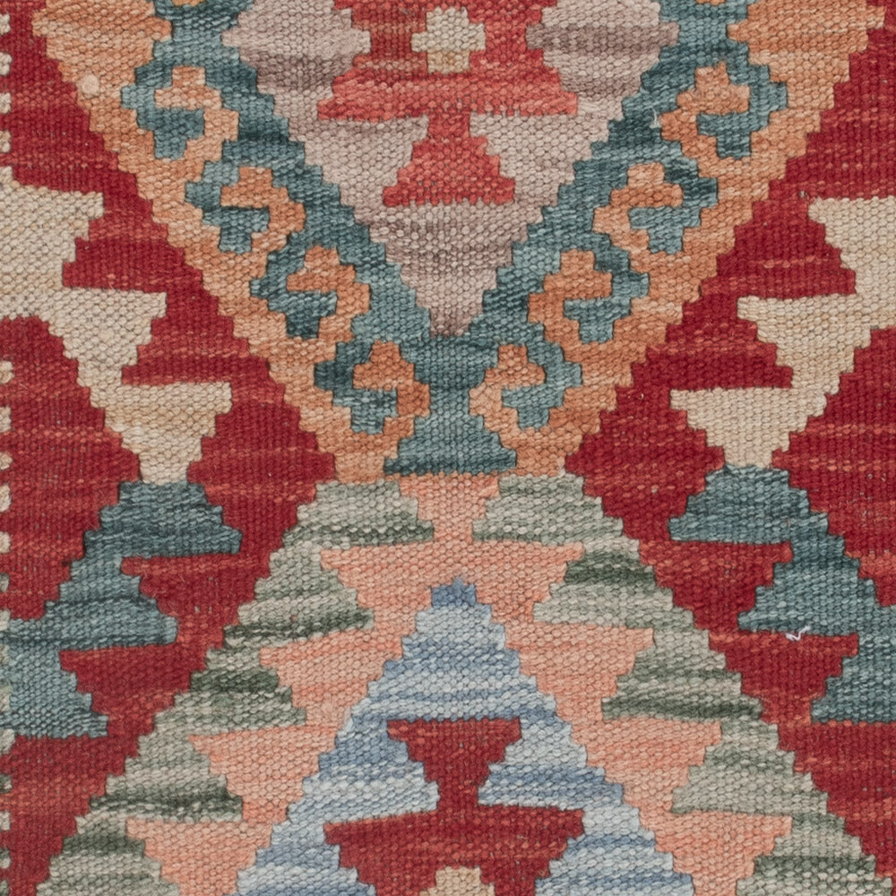 Tapis Kelim - Splash - 129 x 79 cm - multicolore