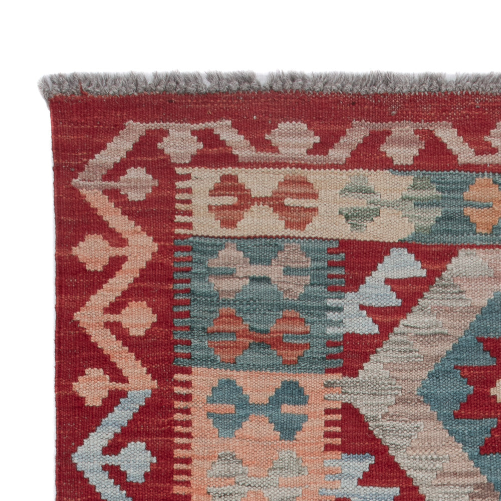 Tapis Kelim - Splash - 129 x 79 cm - multicolore