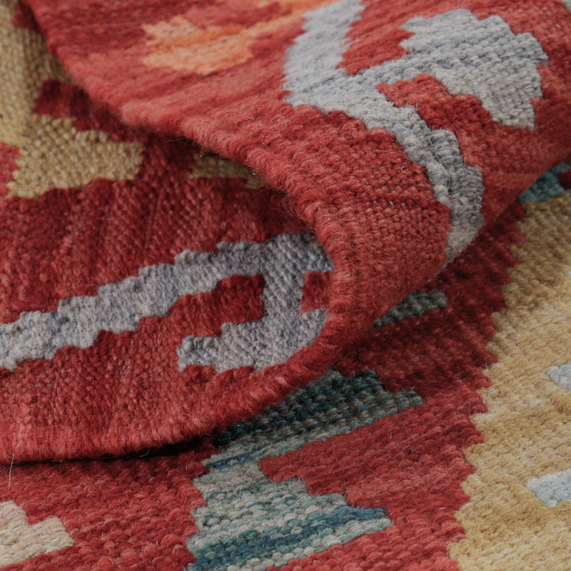 Kelim Teppich - Splash - 122 x 76 cm - mehrfarbig