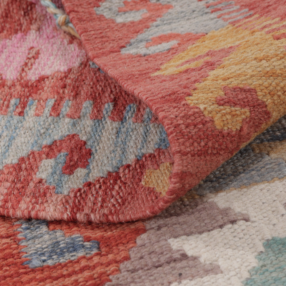 Tapis Kelim - Splash - 130 x 76 cm - multicolore