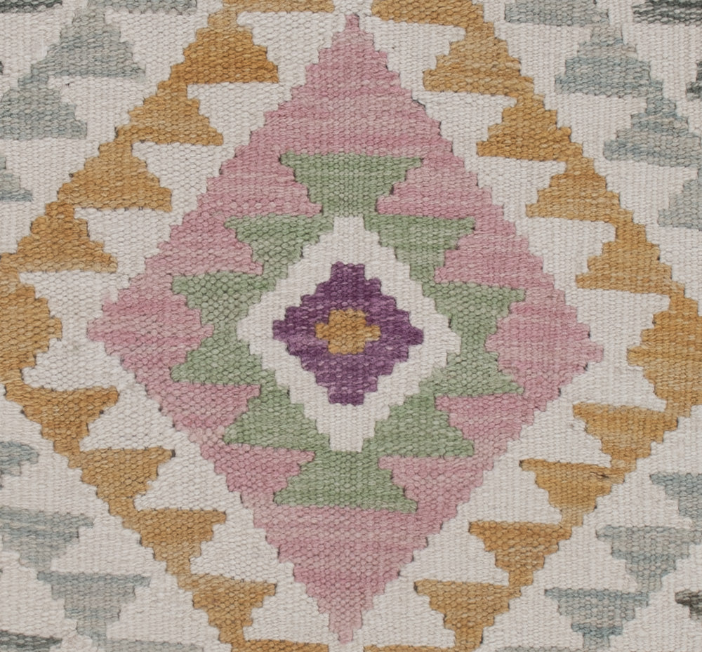 Tapis Kelim - Splash - 134 x 87 cm - multicolore