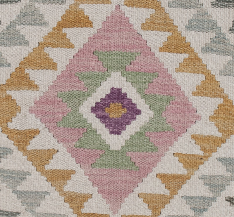 Tapis Kelim - Splash - 134 x 87 cm - multicolore