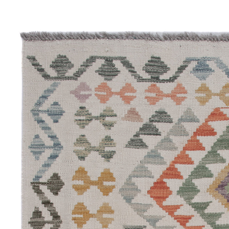 Tapis Kelim - Splash - 134 x 87 cm - multicolore