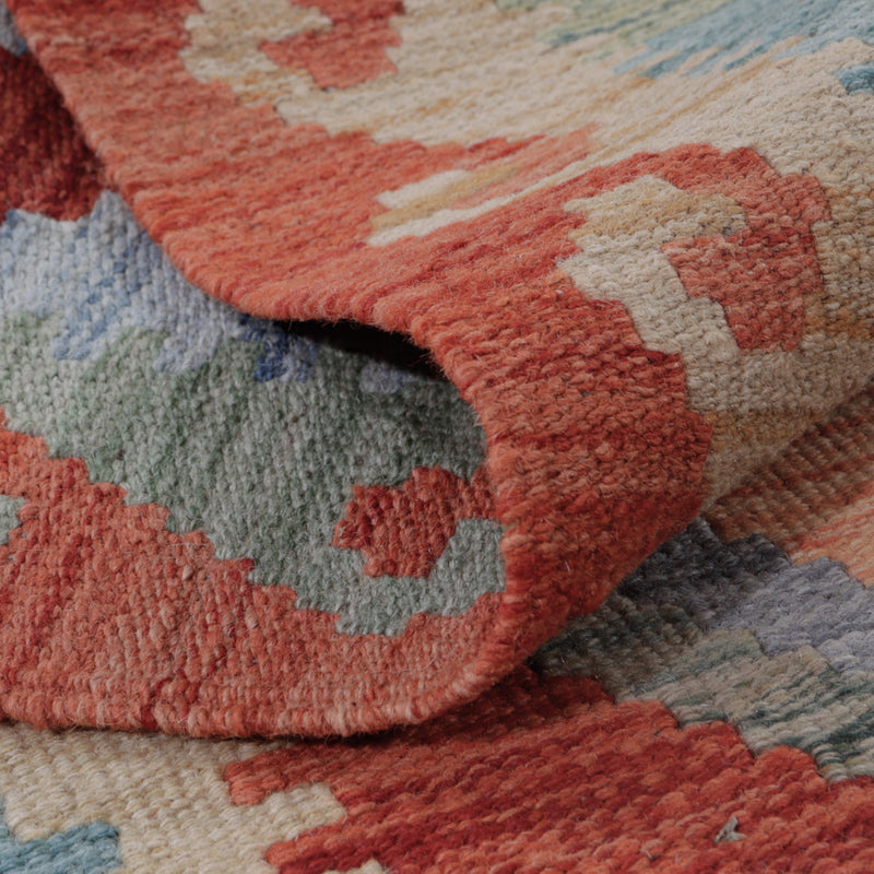 Tapis Kelim - Splash - 131 x 80 cm - multicolore