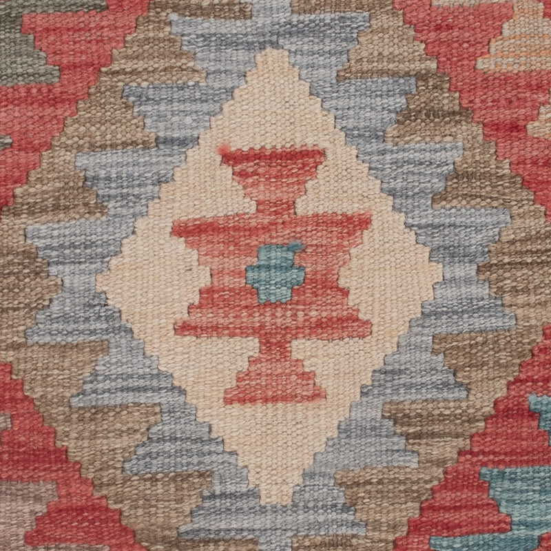 Tapis Kelim - Splash - 147 x 77 cm - multicolore