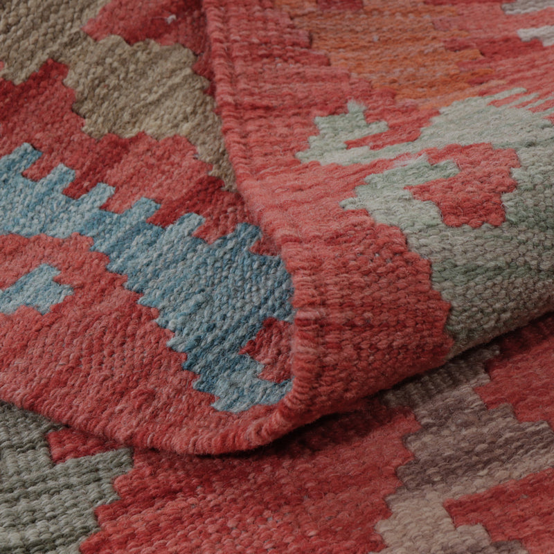 Tapis Kelim - Splash - 147 x 77 cm - multicolore