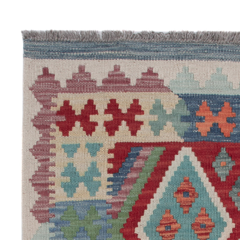 Tapis Kelim - Splash - 131 x 85 cm - multicolore