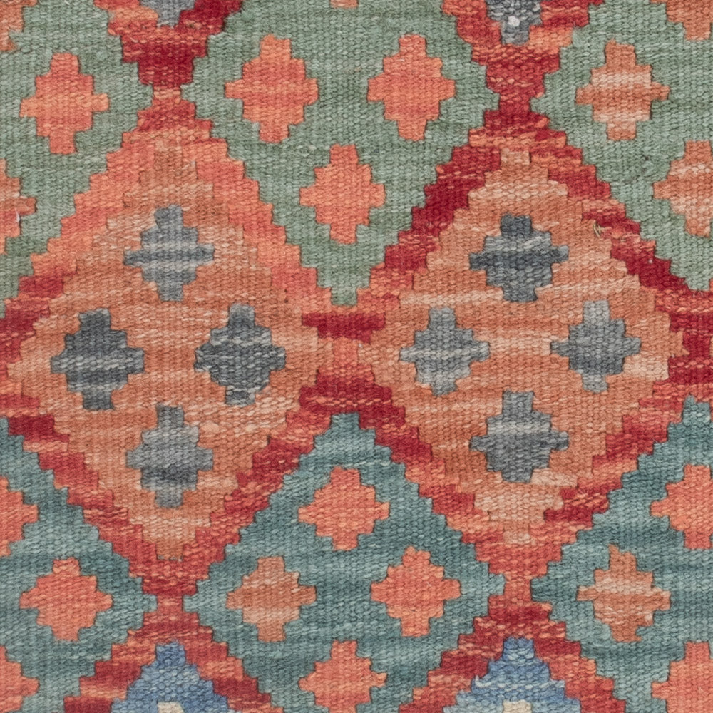 Tapis Kelim - Splash - 126 x 100 cm - multicolore