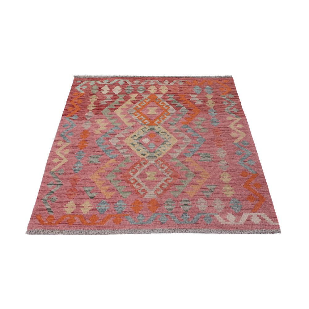 Tapis Kelim - Splash - 127 x 86 cm - multicolore
