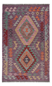 Tapis Kelim - Splash - 126 x 78 cm - multicolore