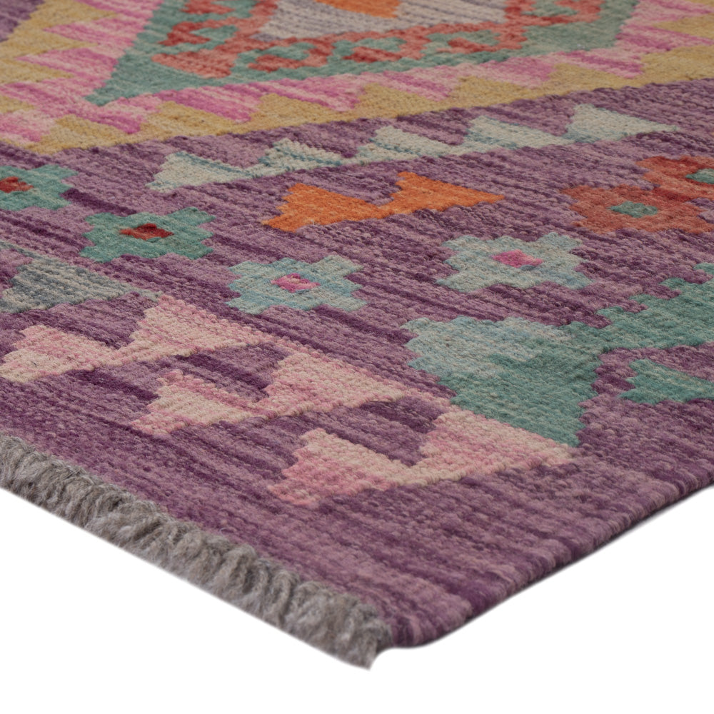 Tapis Kelim - Splash - 126 x 78 cm - multicolore