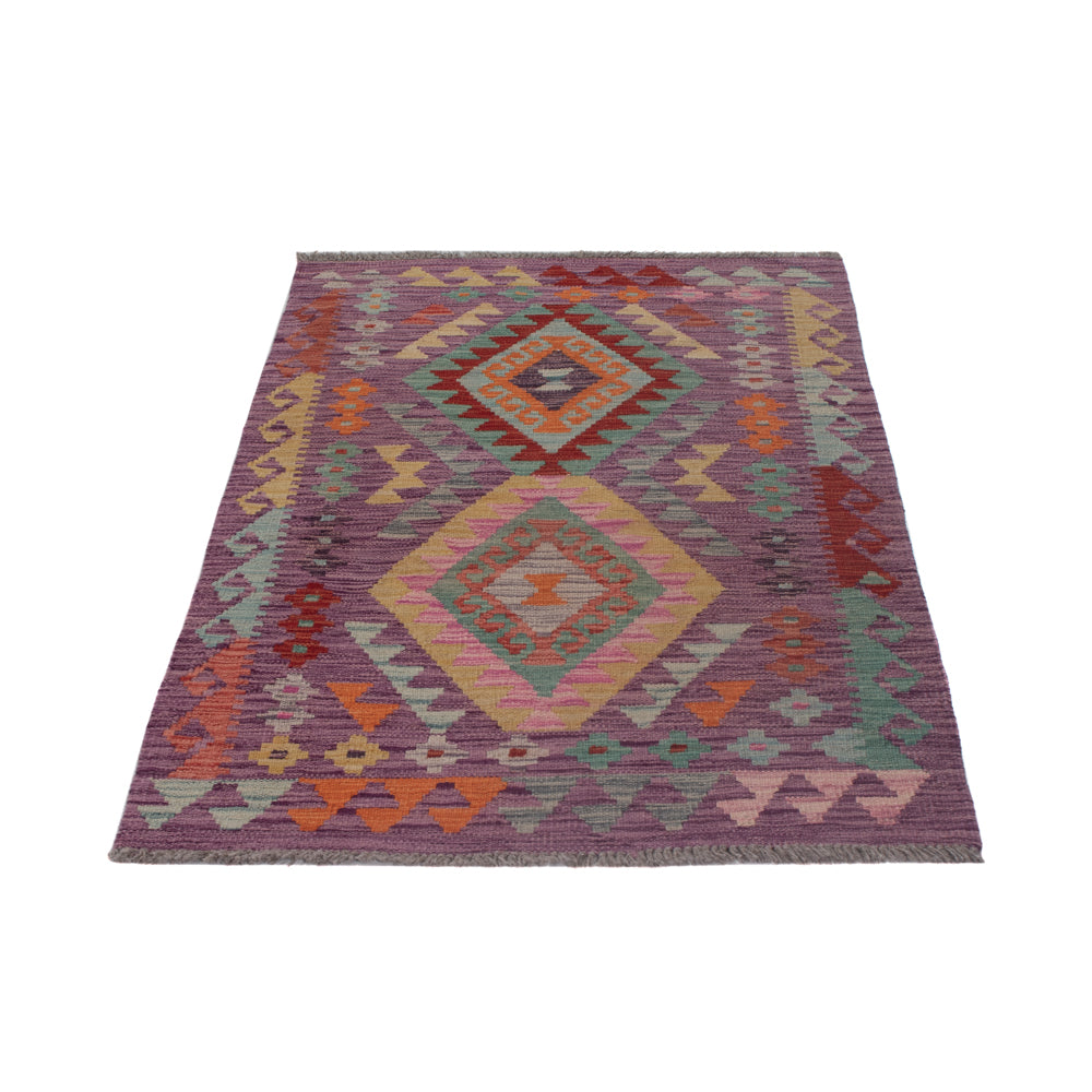 Tapis Kelim - Splash - 126 x 78 cm - multicolore