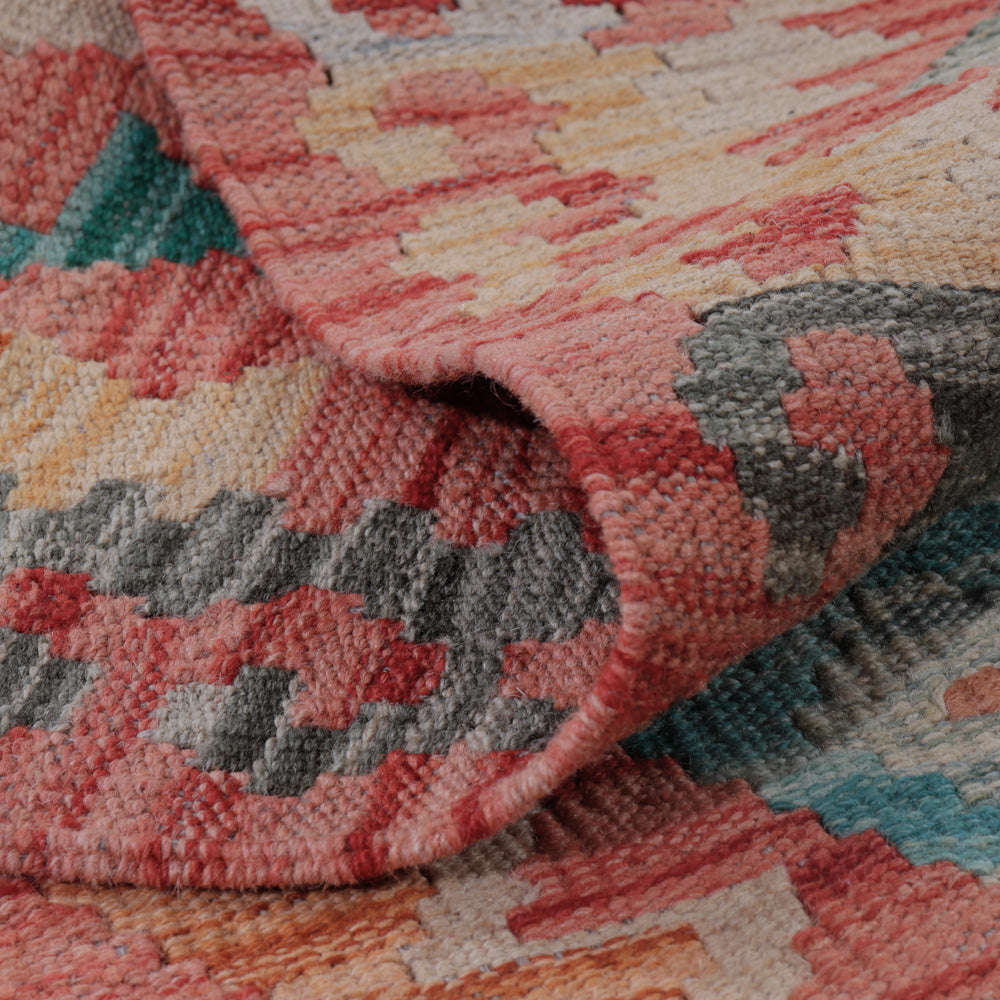 Tapis Kelim - Splash - 130 x 83 cm - multicolore