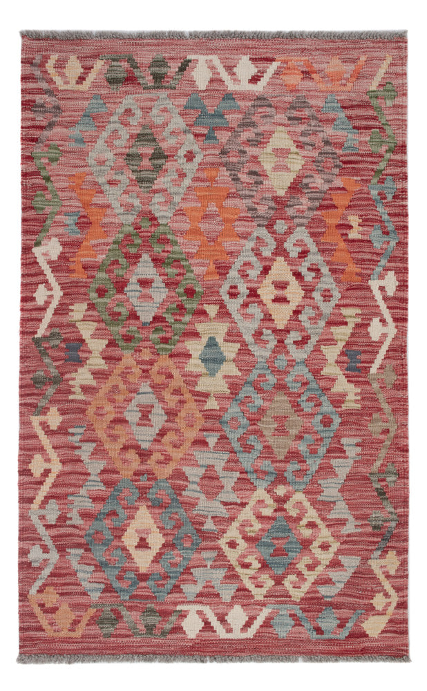Tapis Kelim - Splash - 126 x 81 cm - multicolore