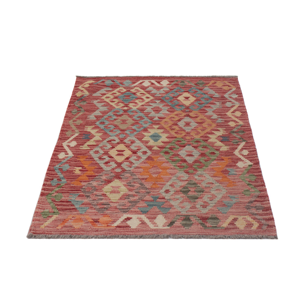 Tapis Kelim - Splash - 126 x 81 cm - multicolore