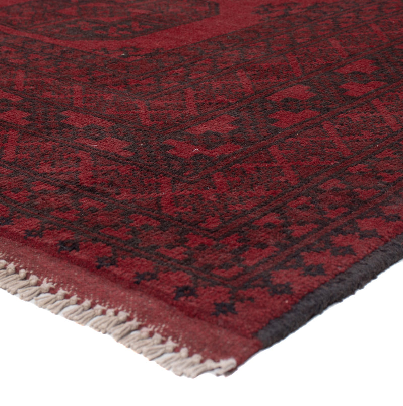 Afghan Teppich - Filpa - 293 x 197 cm - dunkelrot