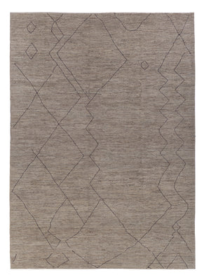 Tapis berbère - 347 x 256 cm - gris