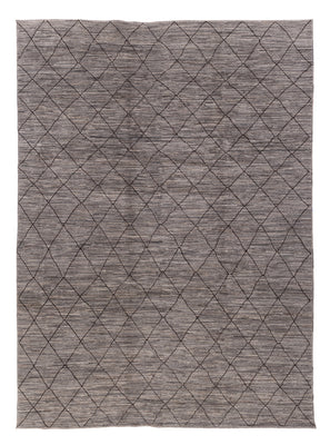 Tapis berbère - 344 x 256 cm - gris foncé