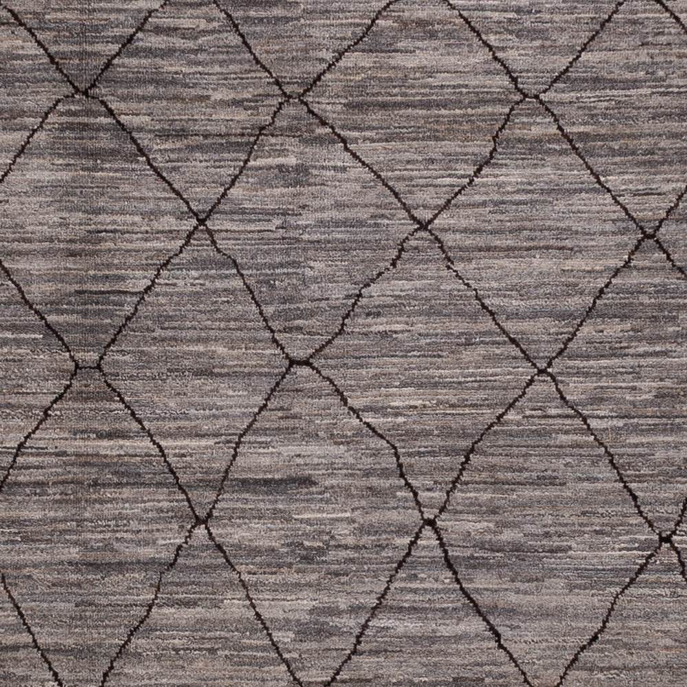 Tapis berbère - 344 x 256 cm - gris foncé