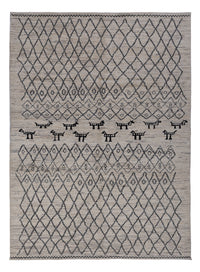 Tapis berbère - 240 x 173 cm - gris foncé