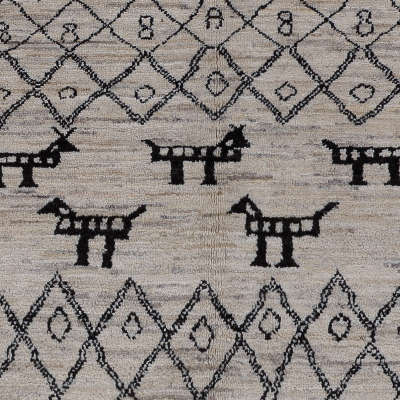 Tapis berbère - 240 x 173 cm - gris foncé