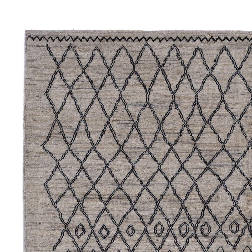 Tapis berbère - 240 x 173 cm - gris foncé